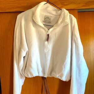 Urban Outfitters like new 1/4 zip crop fuzzy sweatshirt